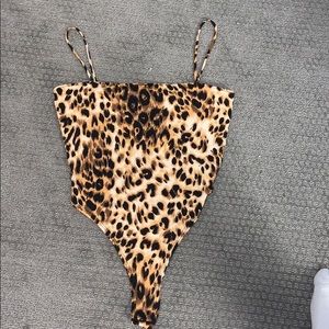 Cheetah print bodysuit